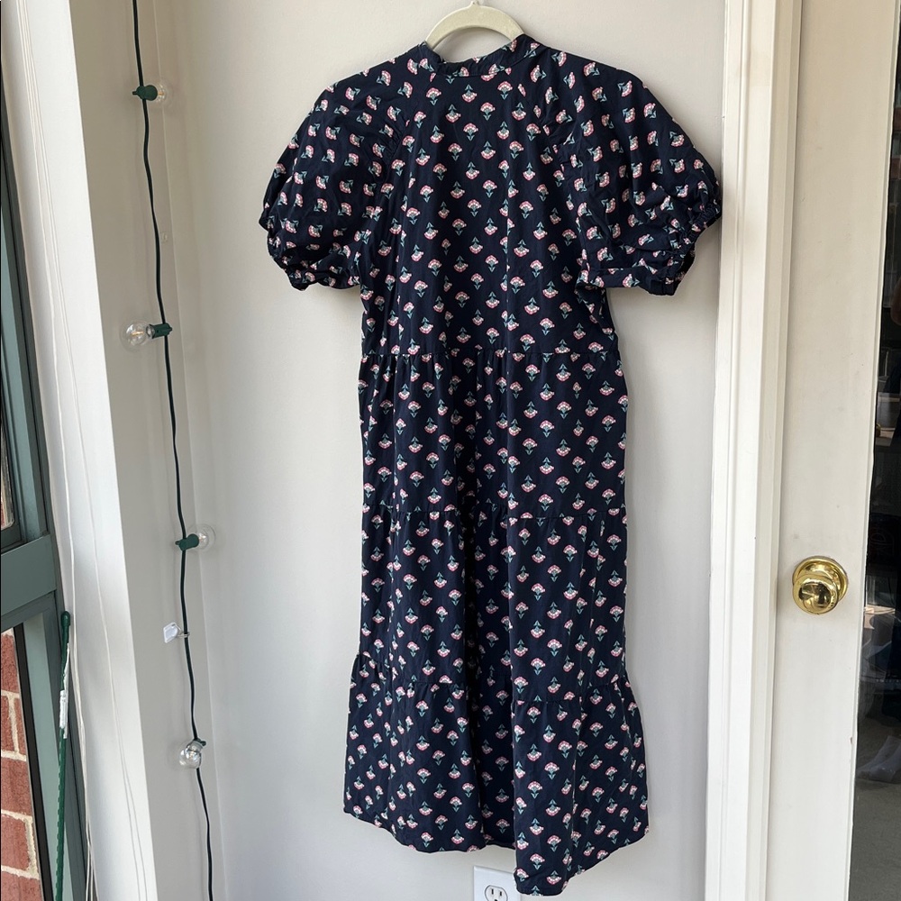 Ann Taylor Midi Puff Sleeve Shirt Dress - Picture 6 of 8